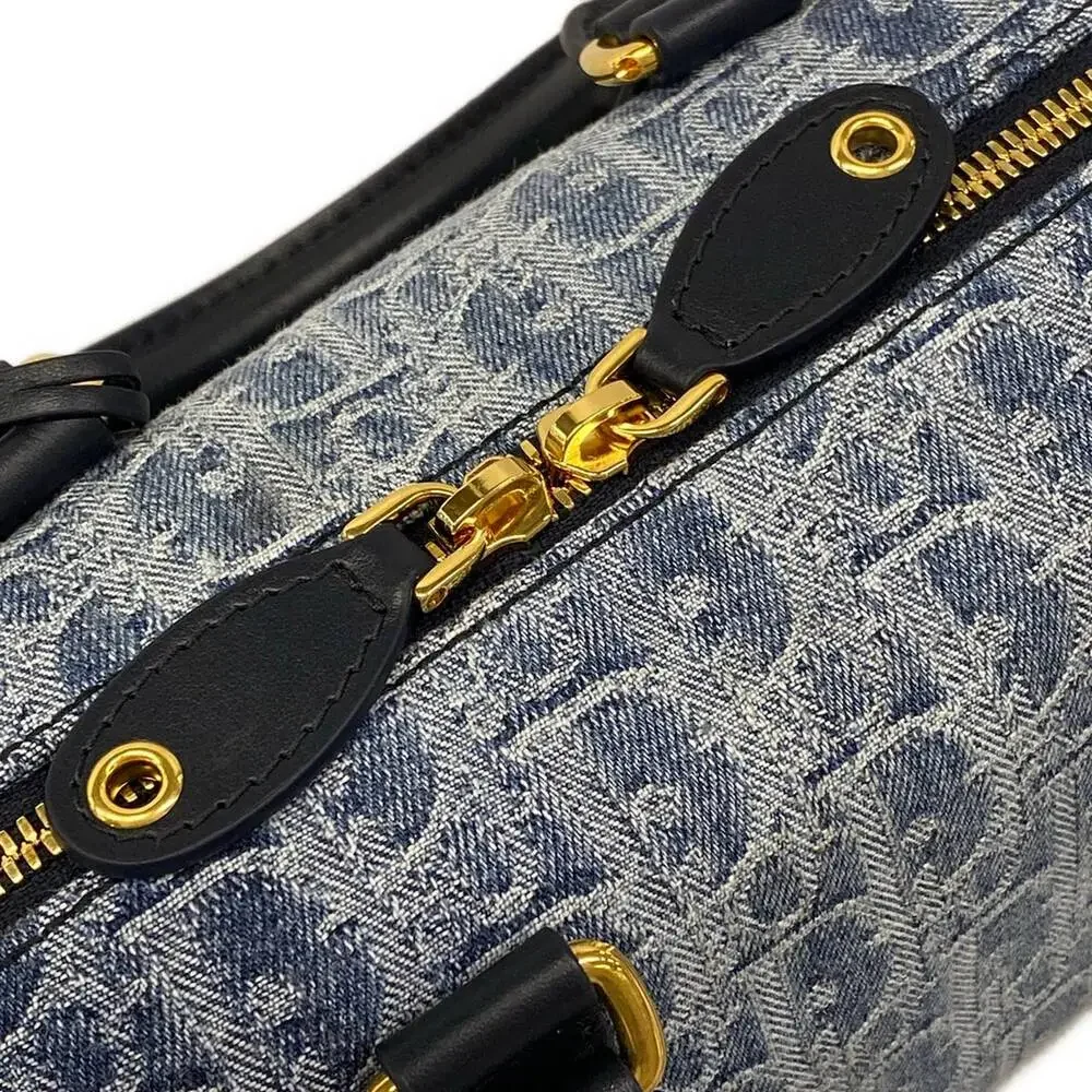 Christian Dior Groove 20 Bag Small Handbag M1364UDCE49EU Cream Dark Navy